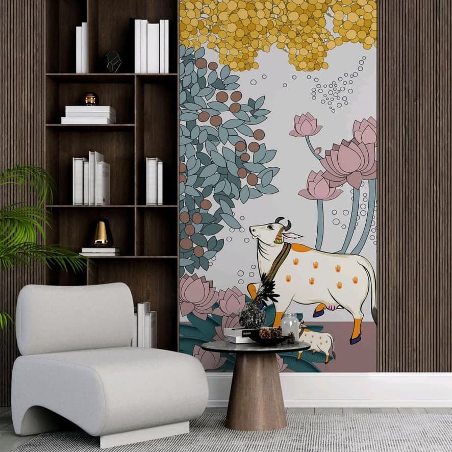 Krishna Gau Vihar Wallpaper