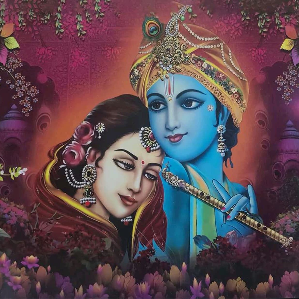 Shyam & Radha Love Beyond Time Wallpaper