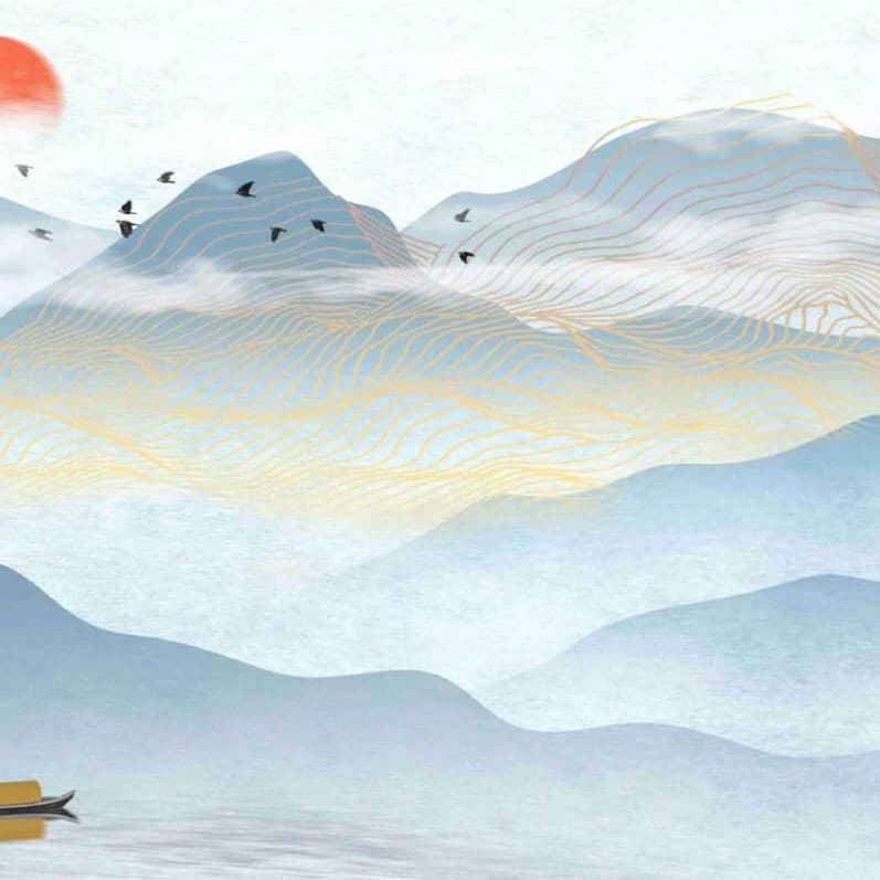 Morning Over Endless Hills Wallpaper - Non Woven (Premium)