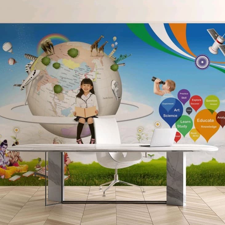 Little Explorers Academy Wallpaper - Non Woven (Premium)