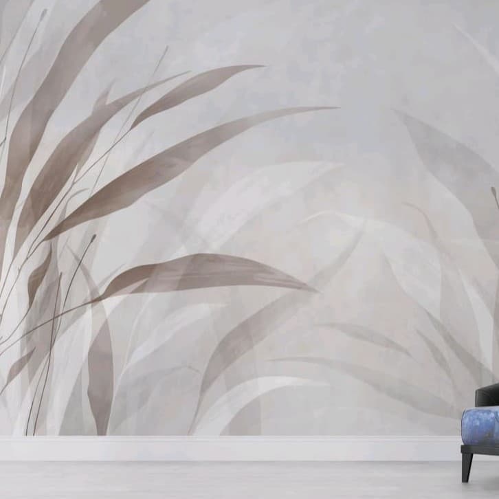 Watercolor Reed Breeze Wallpaper - Non Woven (Premium)