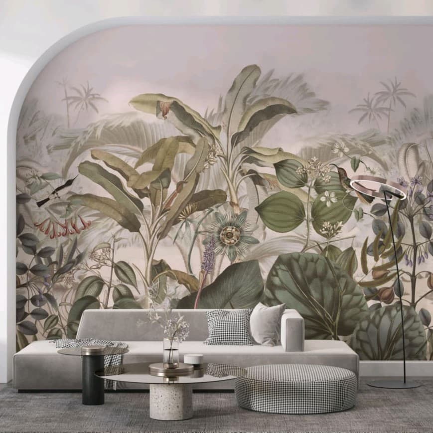 Hummingbird’s Garden & The Vintage Garden Wallpaper - Non Woven (Premium)