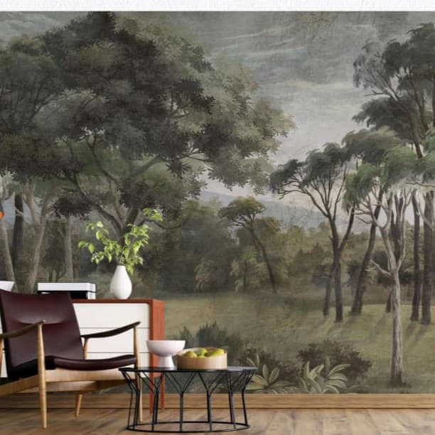 The Painted Woods & Oil Painted Woodland Wallpaper - Non Woven (Premium)