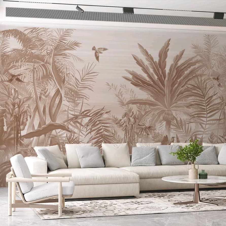 Desert Blush Jungle Wallpaper - Non Woven (Premium)