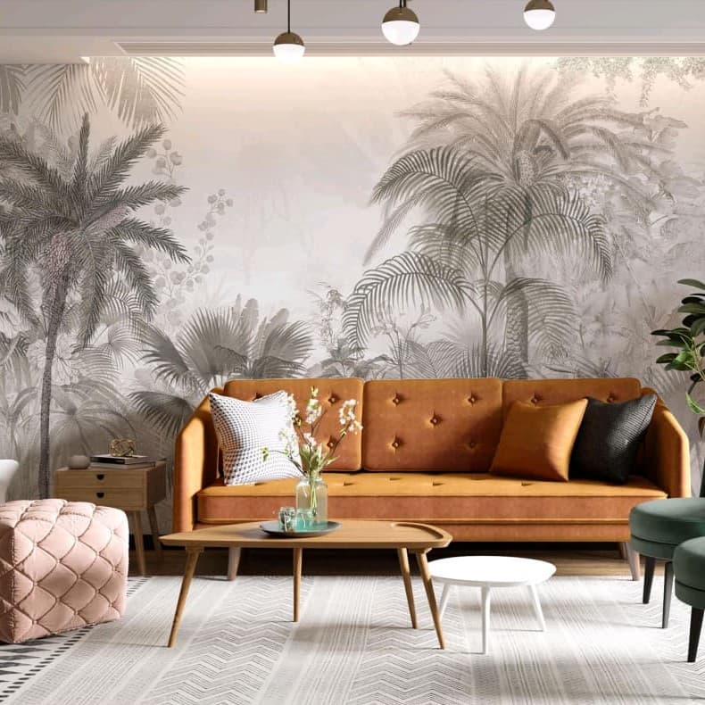 The Silver Etching Wallpaper - Non Woven (Premium)