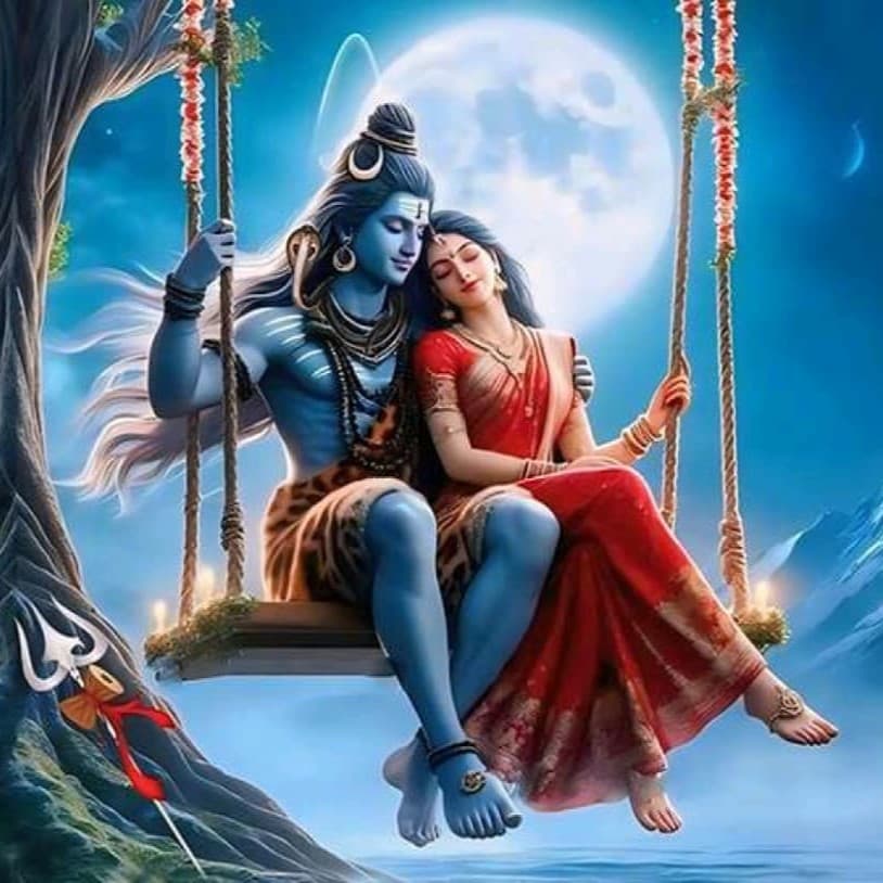 Shiv–Parvati: Love Beyond Time Wallpaper - Non Woven (Premium)