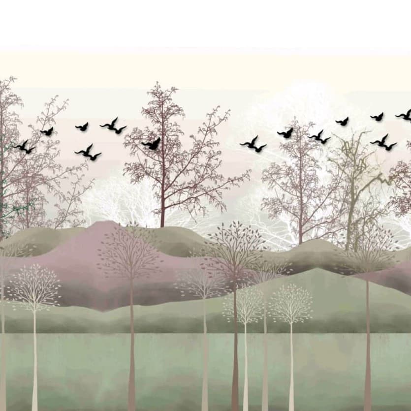 Whispers Over the Hills Wallpaper - Non Woven (Premium)