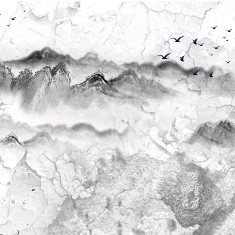 Whispers of the Distant Mountains Wallpaper - Non Woven (Premium)